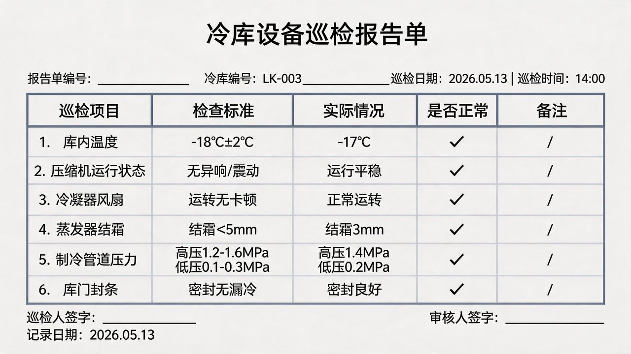 冷库巡查报告
