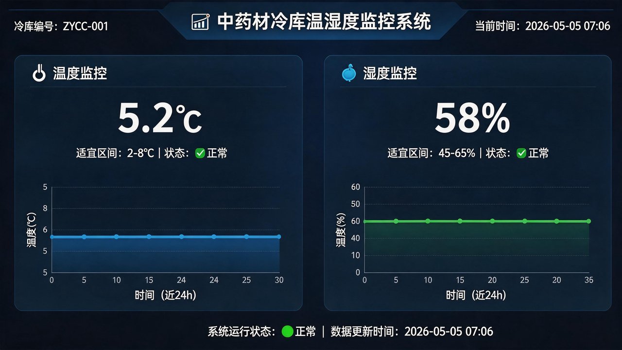 中药材冷库温控系统