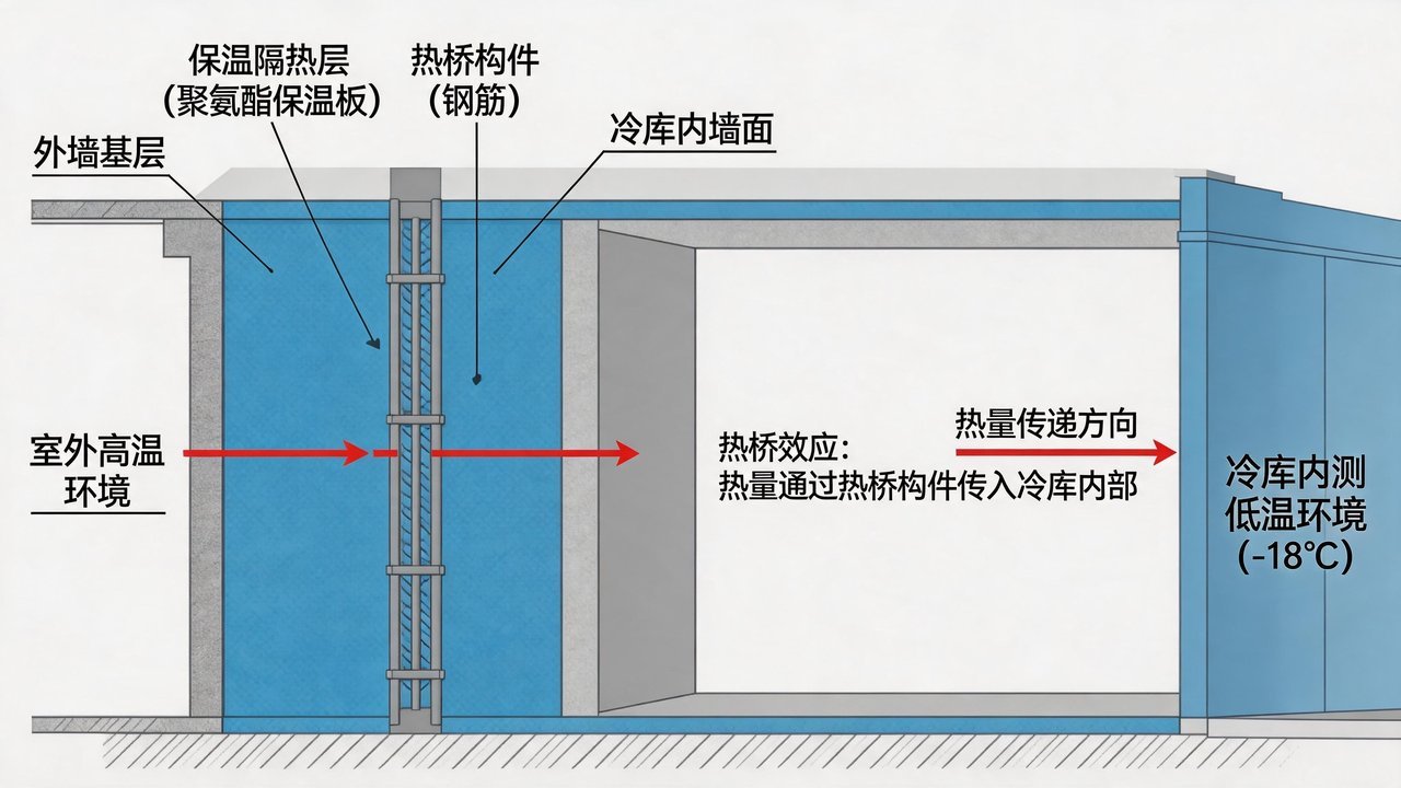 热桥效应示意图