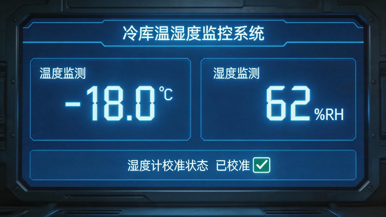 仓库管理员检查冷库设备