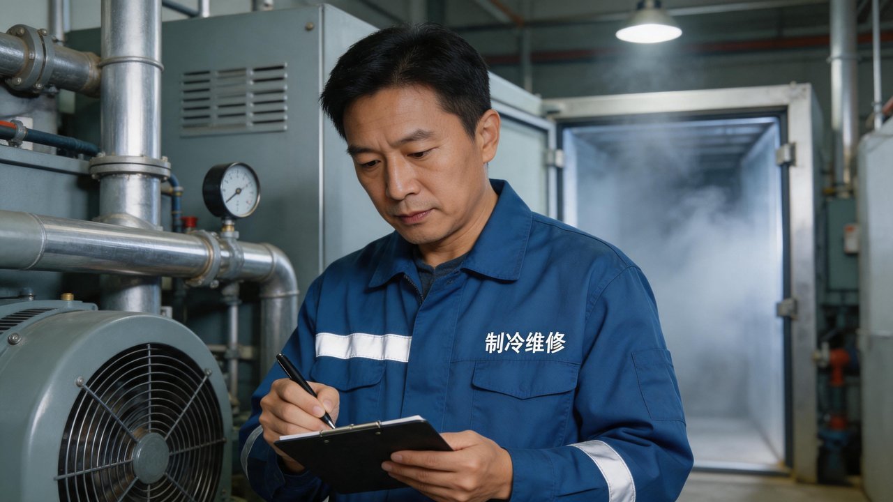 维修师傅检查设备
