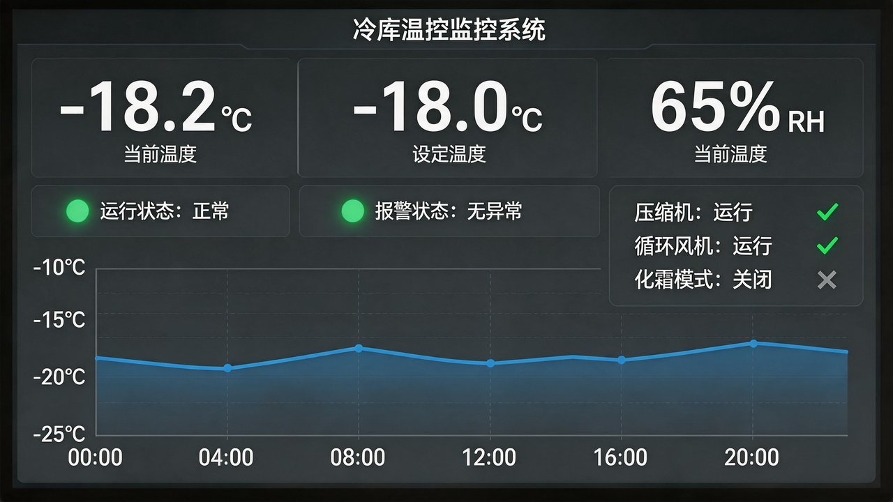冷库温控系统监控面板