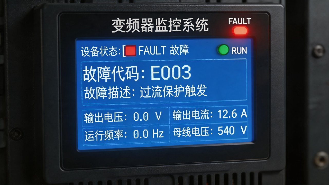 变频器故障代码显示