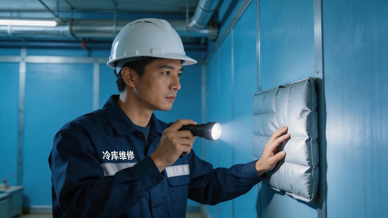 维修工程师检查库板
