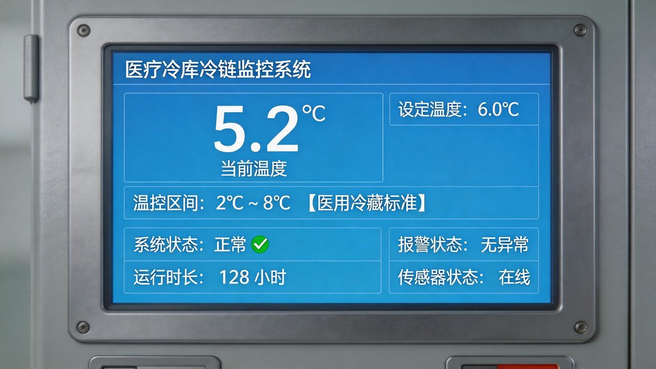 医疗冷库温控监控面板