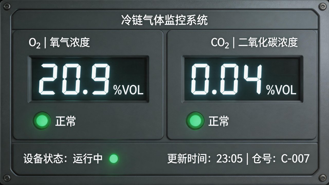 气体成分监测面板