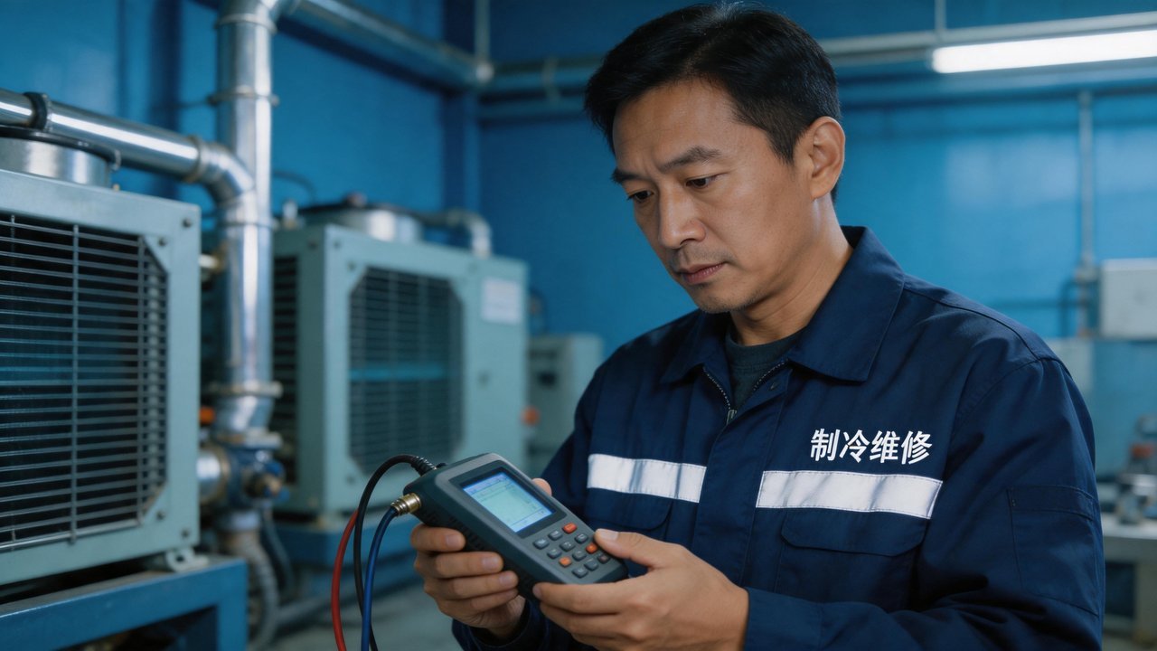 维修工程师检修设备