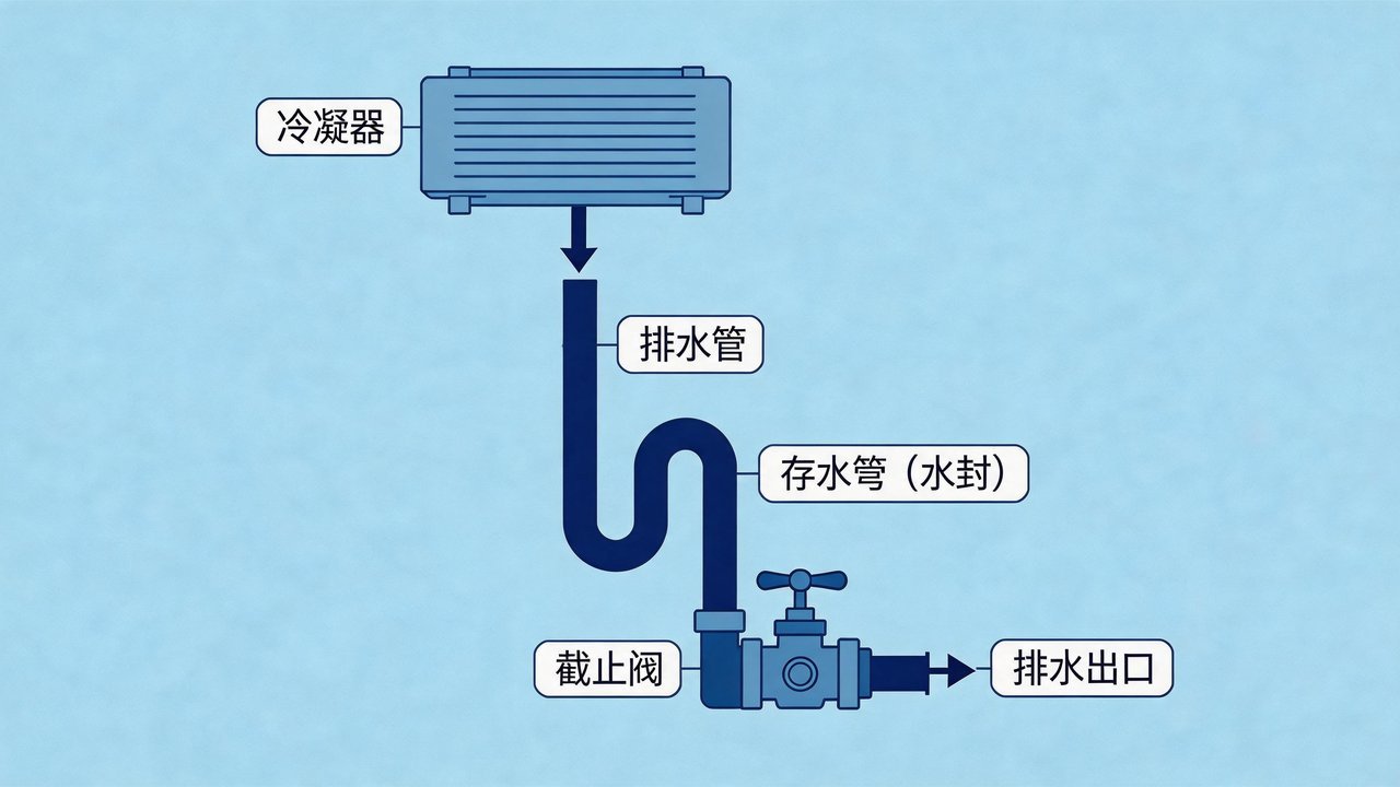 冷凝器排水系统示意图