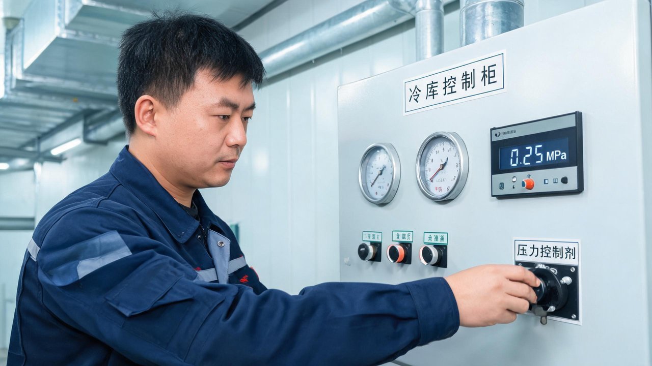 工程师调试压力控制器参数