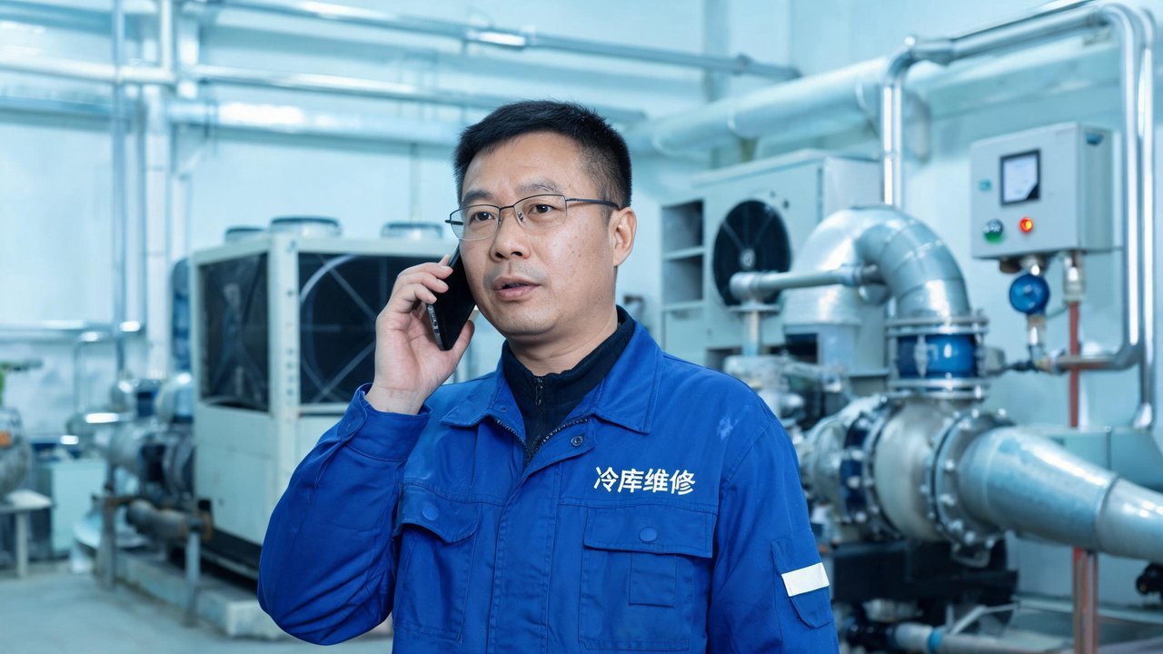 维修师傅与客户沟通
