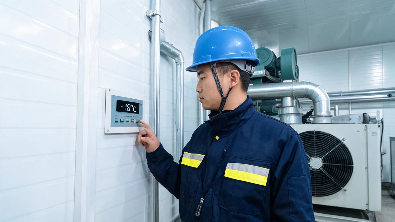 维修工程师巡查设备