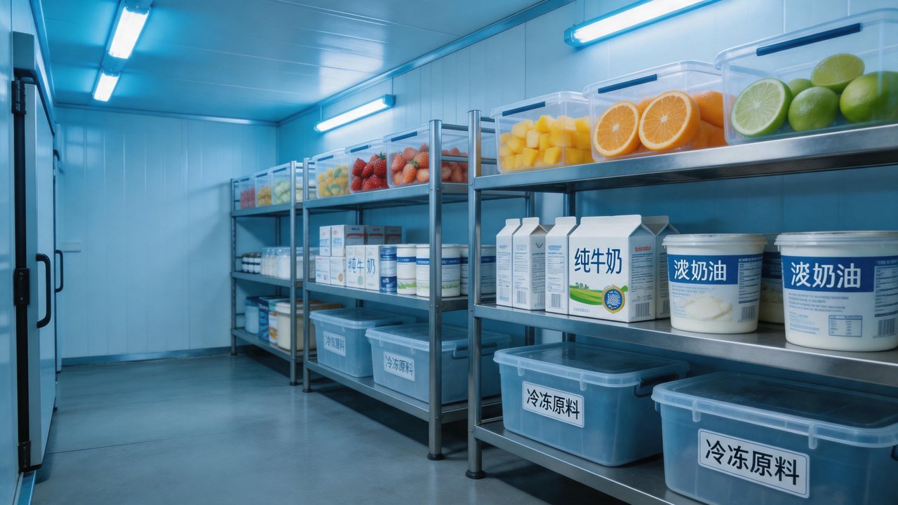 奶茶店小型冷库