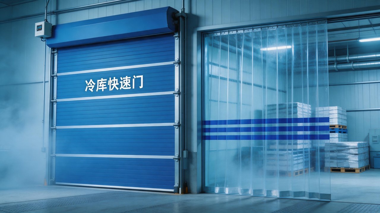 冷库快速卷帘门与防撞门帘