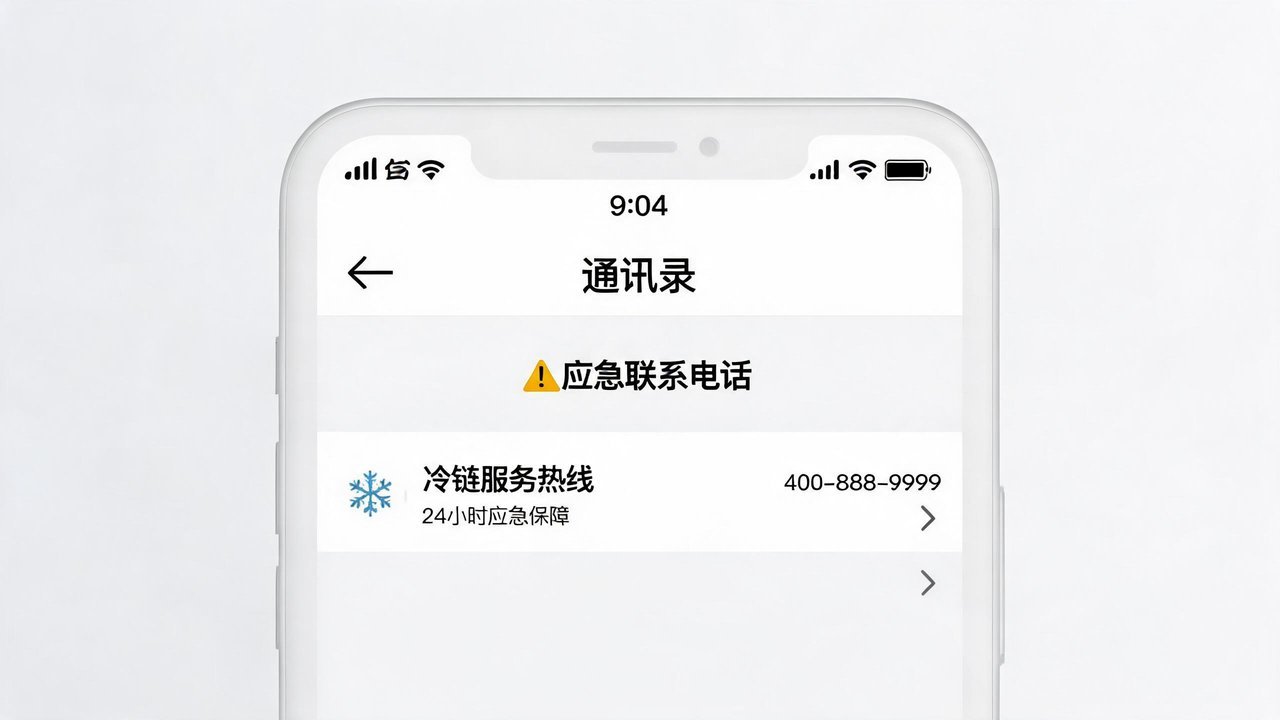 应急通讯录界面