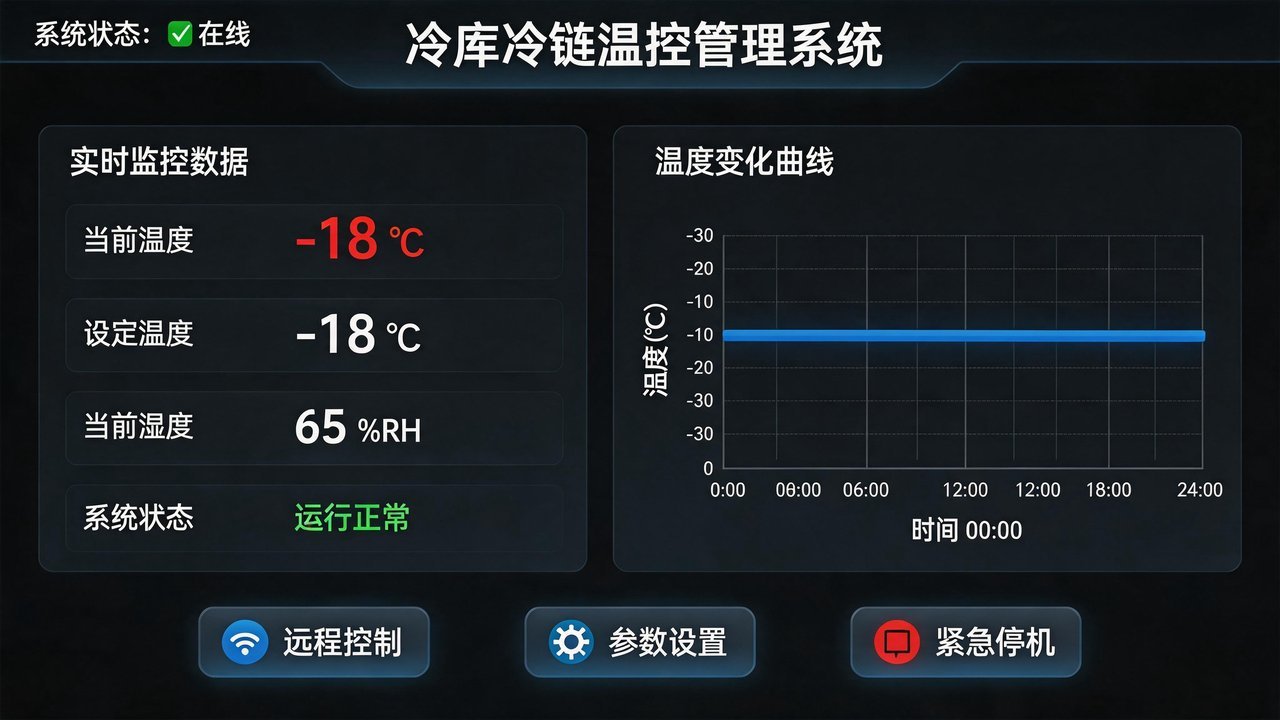 冷库温控系统操作界面