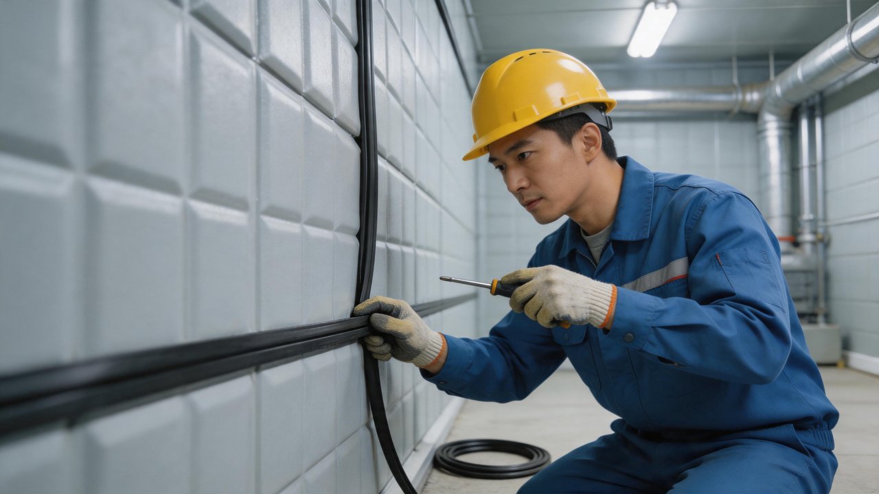 库板密封条更换维修作业