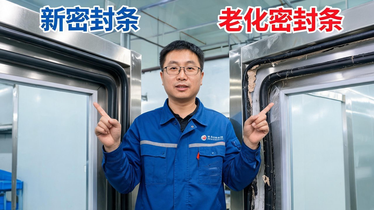 门封条老化更换对比