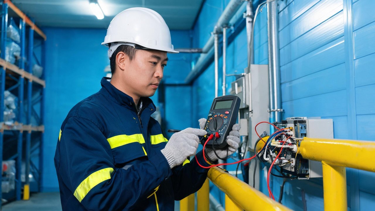 维修工检查线路