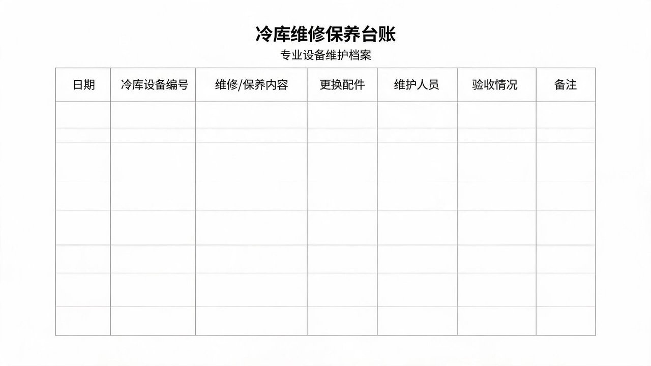 维保台账记录