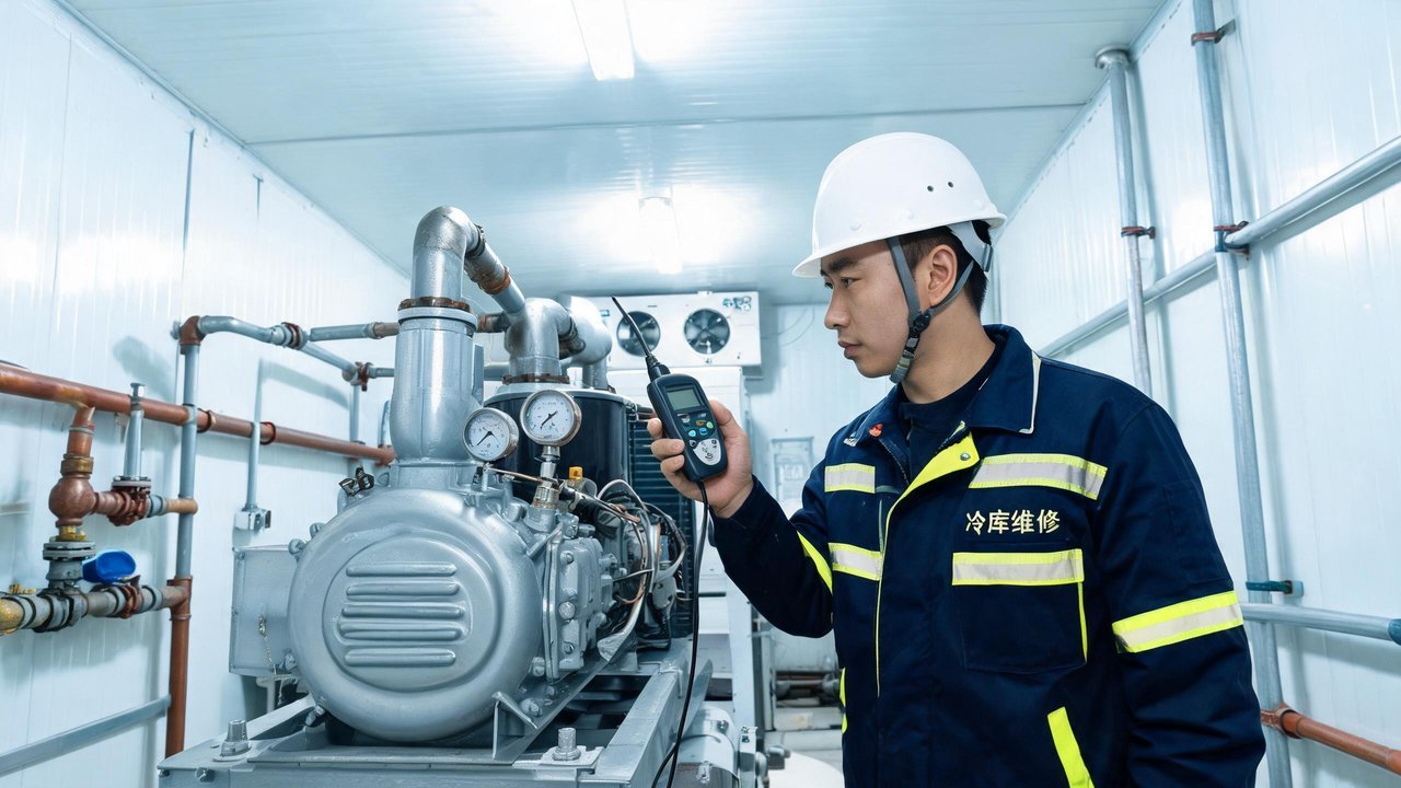 冷库维修工程师现场检查