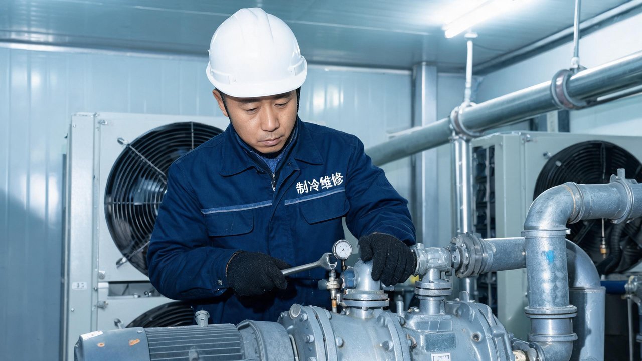 制冷工程师检修设备
