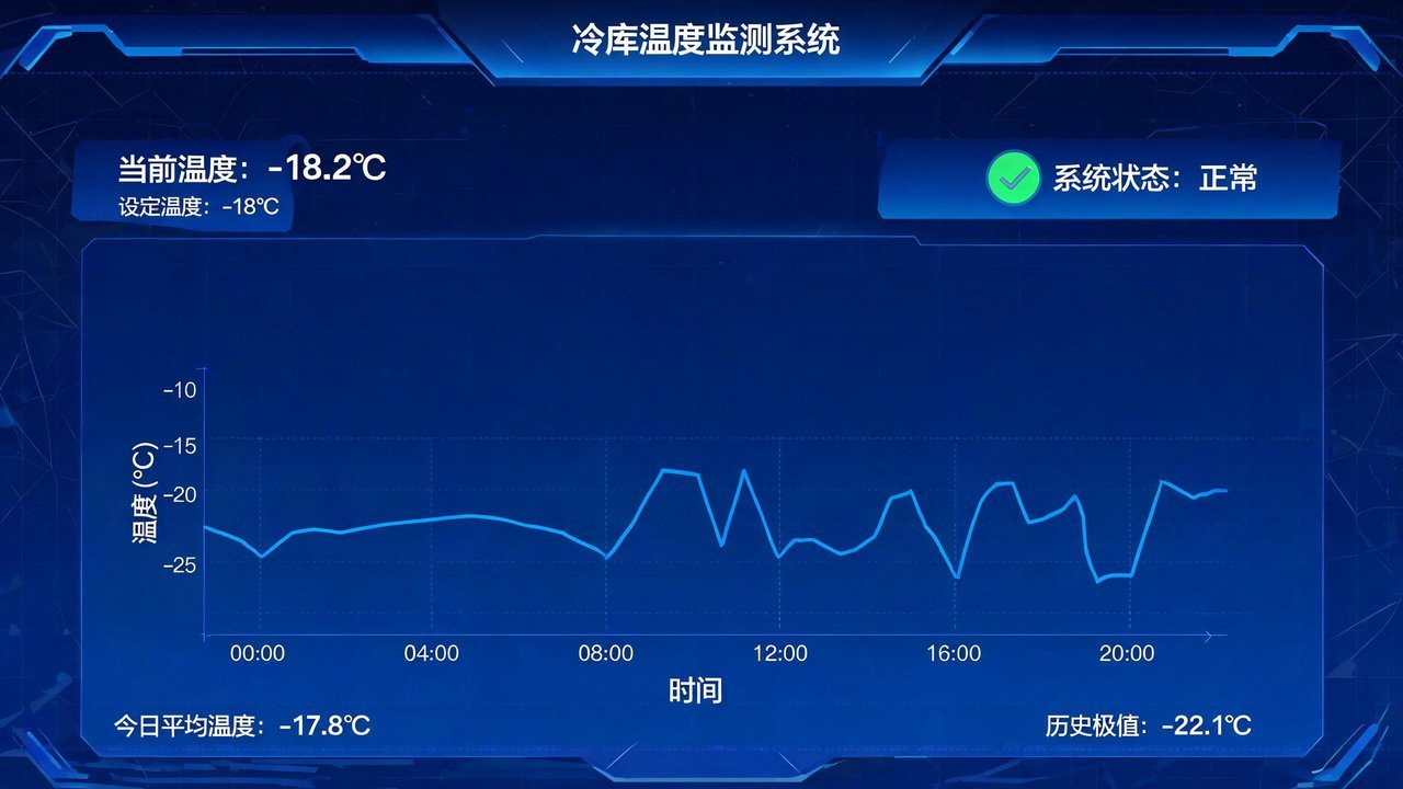 温度监测系统面板