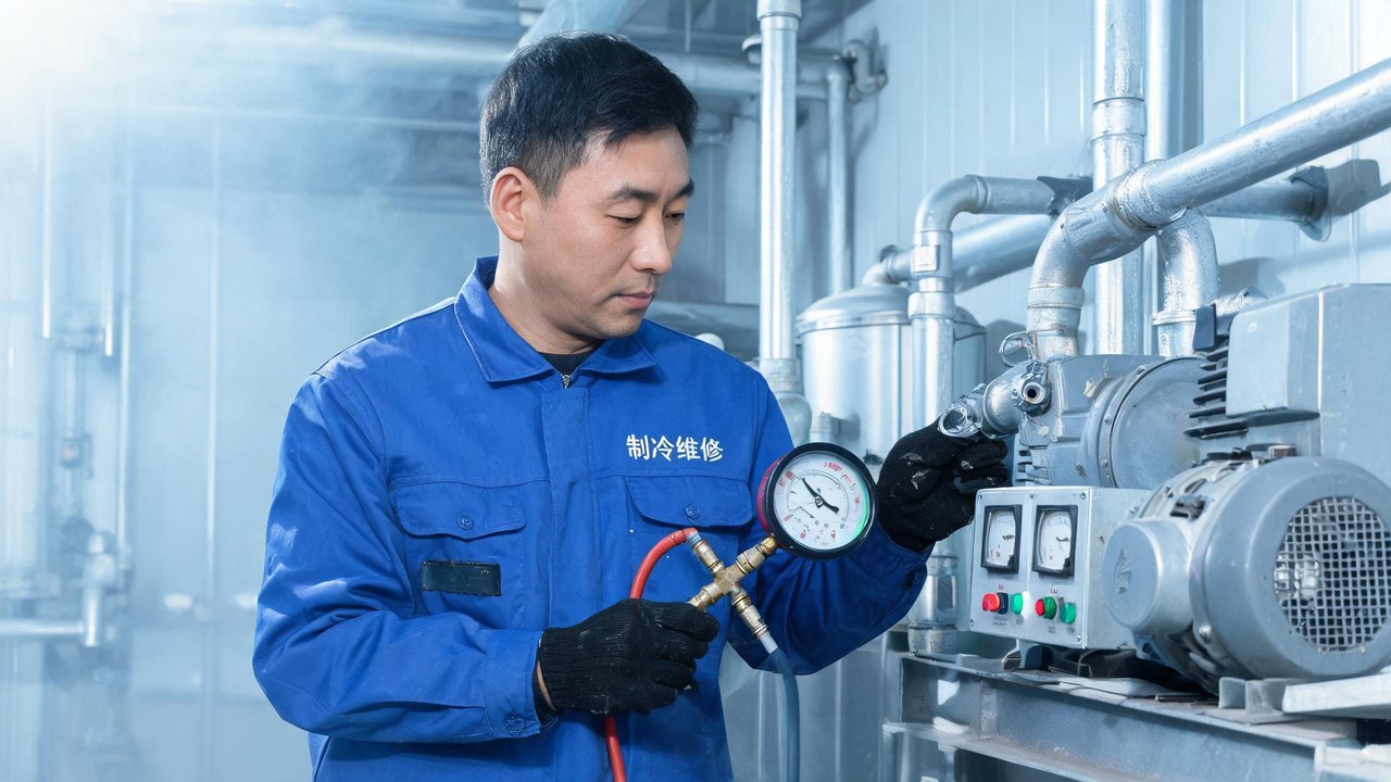 维修工程师检修设备