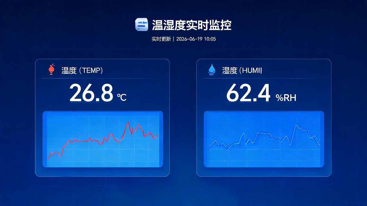 温湿度监控屏幕