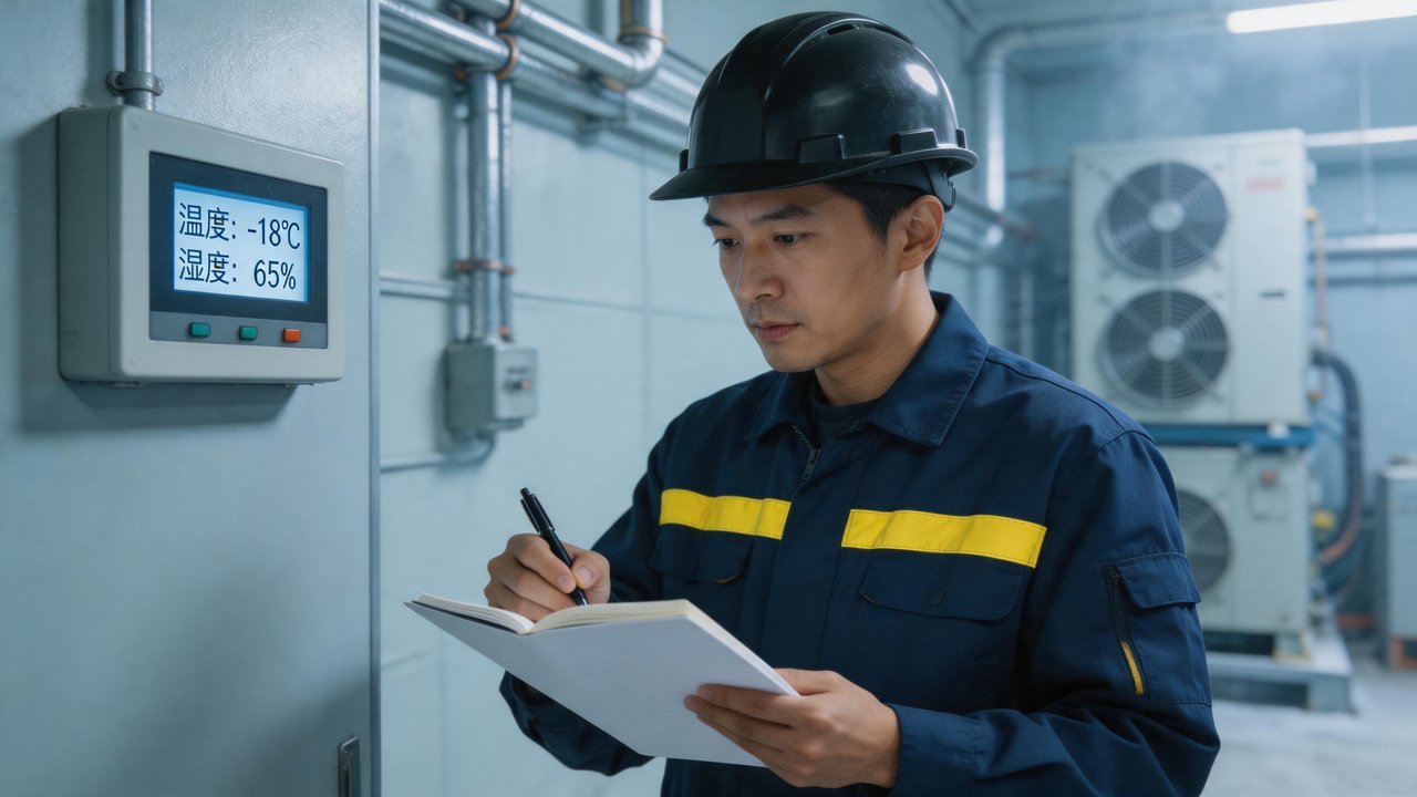 中国维修工程师检查监控系统