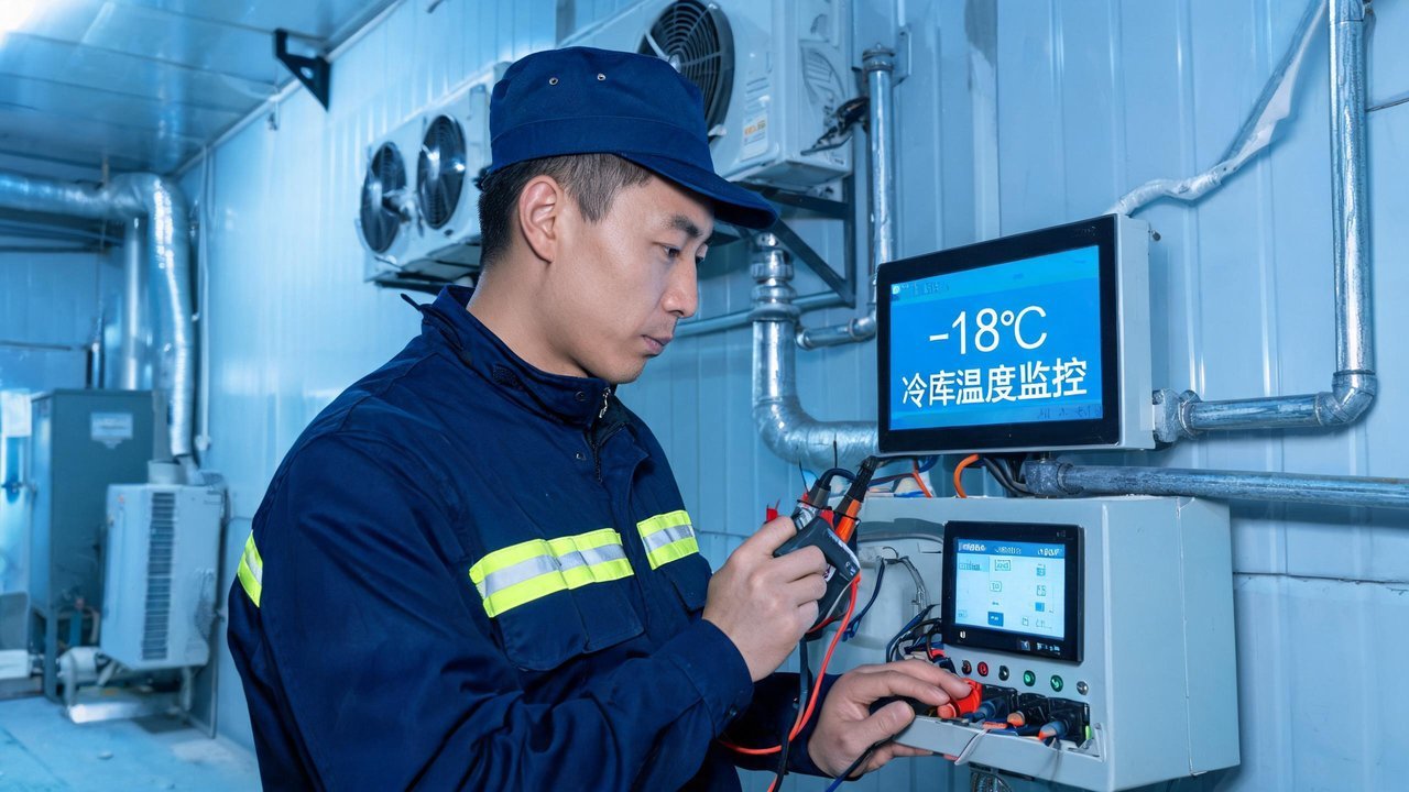 维修工程师检查系统