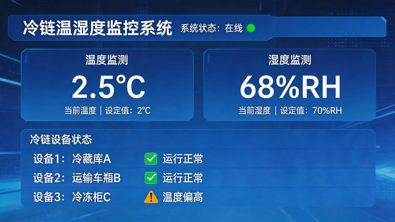 温湿度监控控制面板