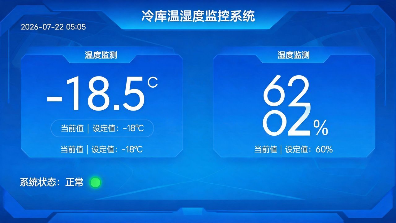 温湿度监控系统面板