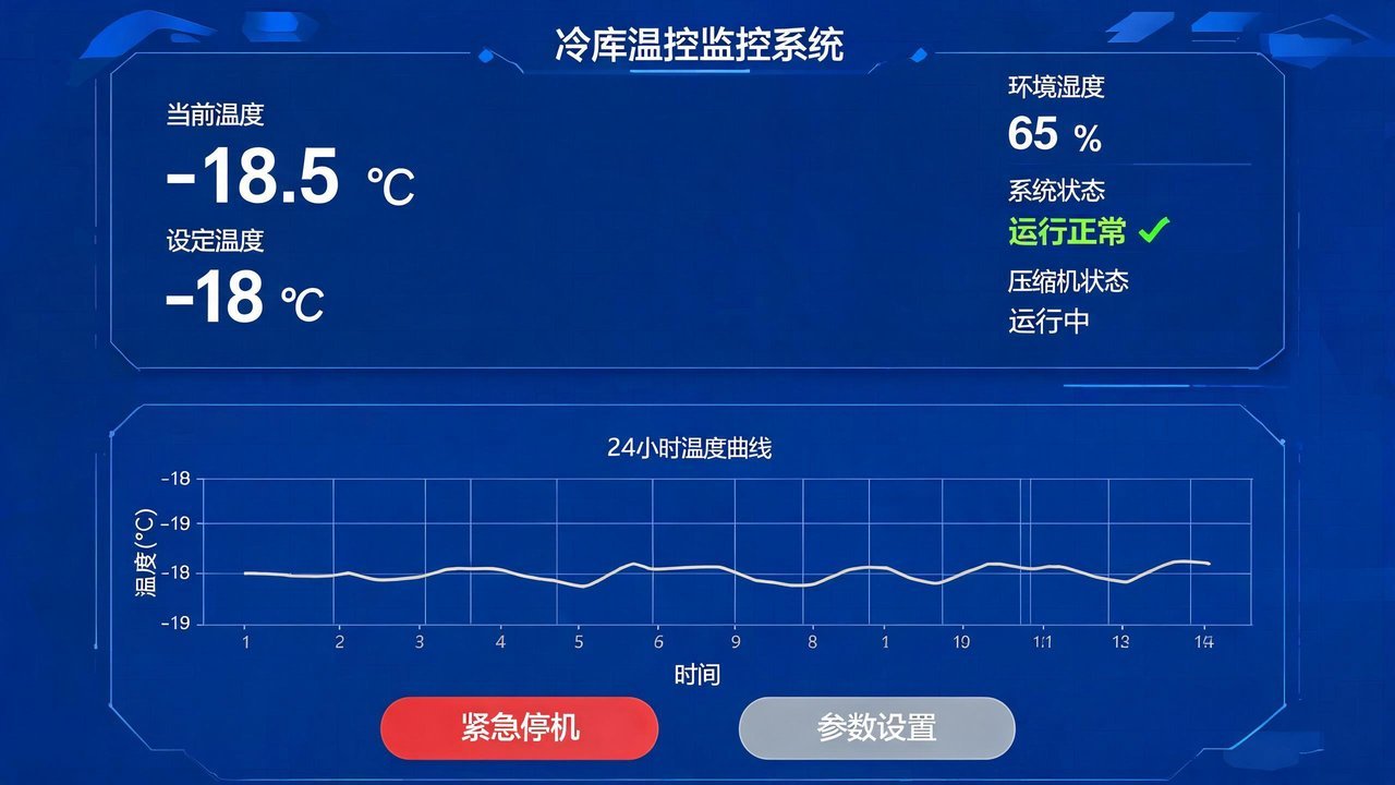 冷库温控监控面板