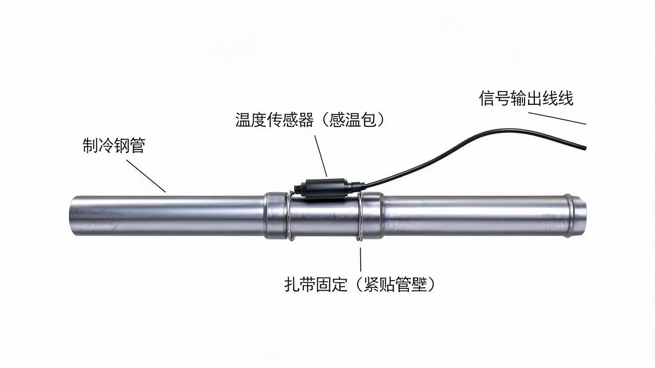 膨胀阀感温包安装示意
