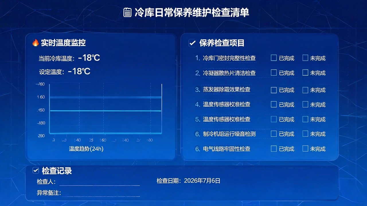 冷库日常保养维护检查