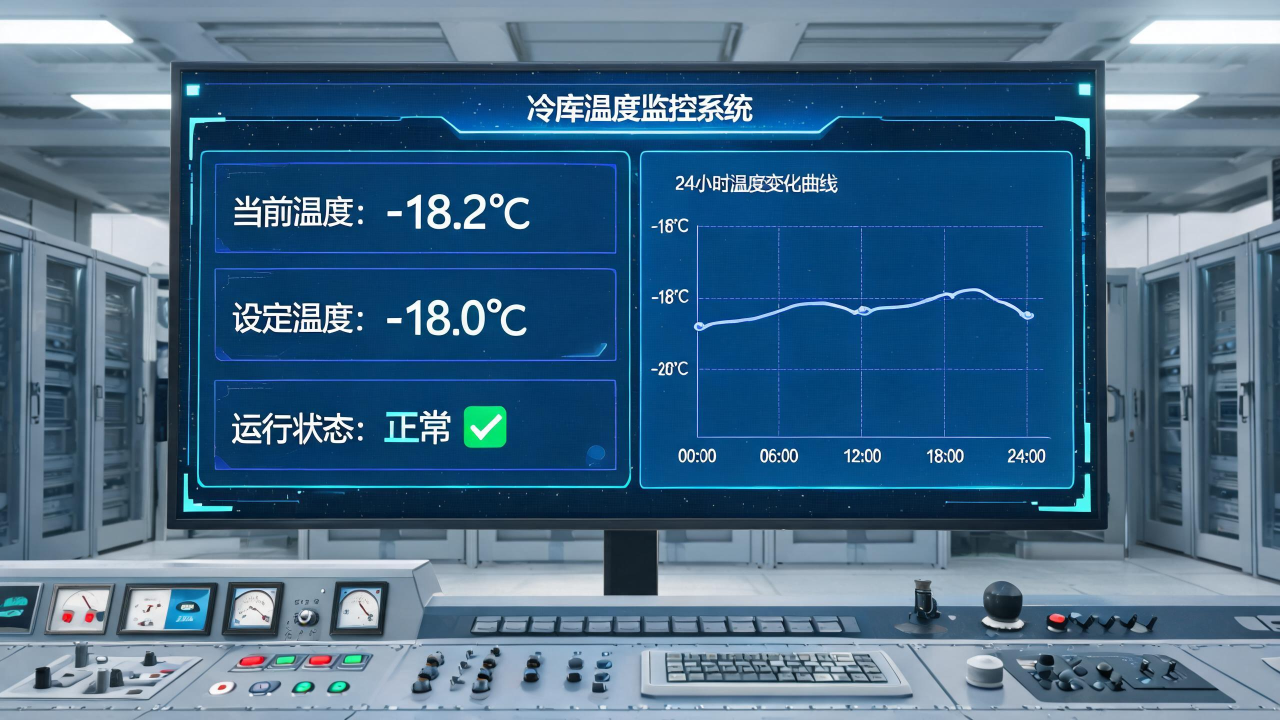 冷库温度监控界面