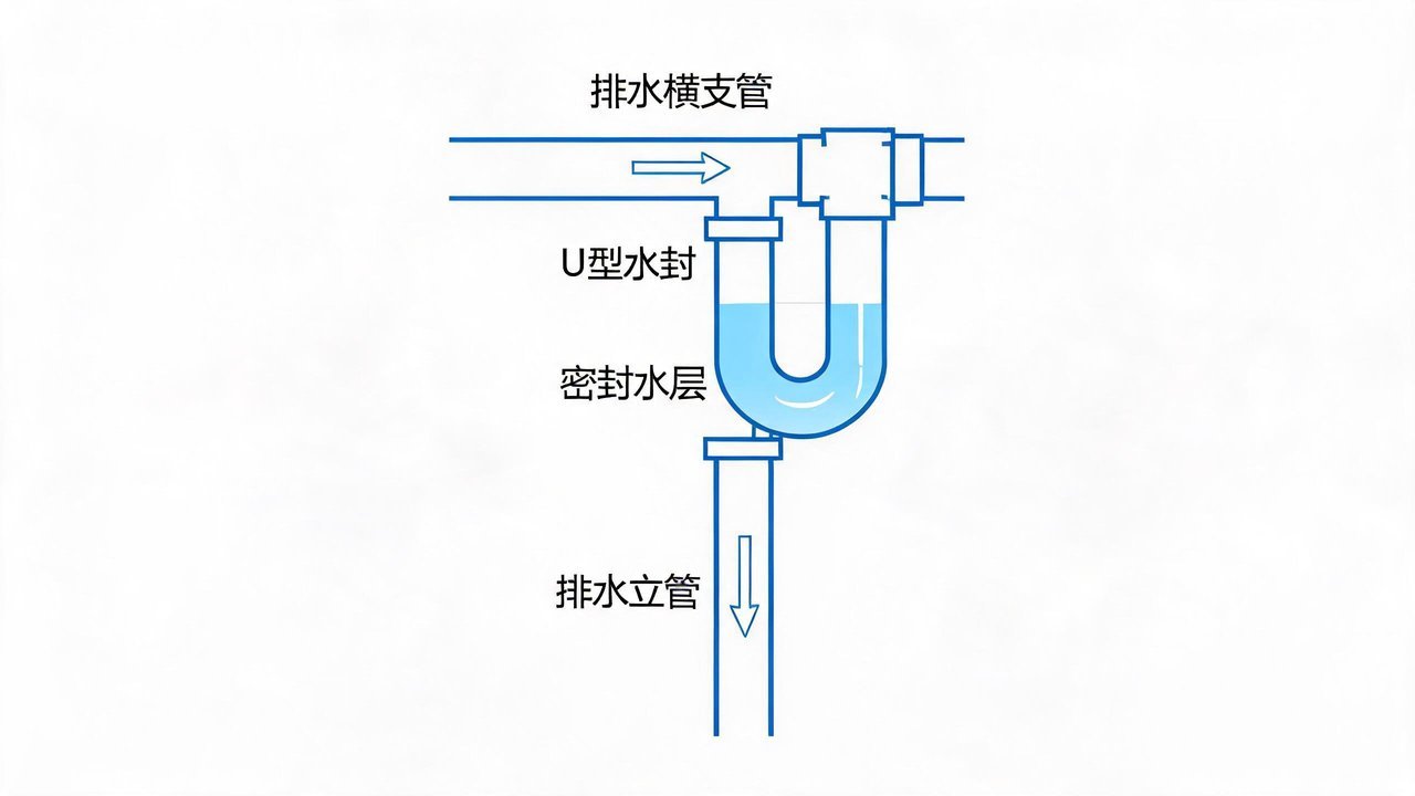U型水封示意图