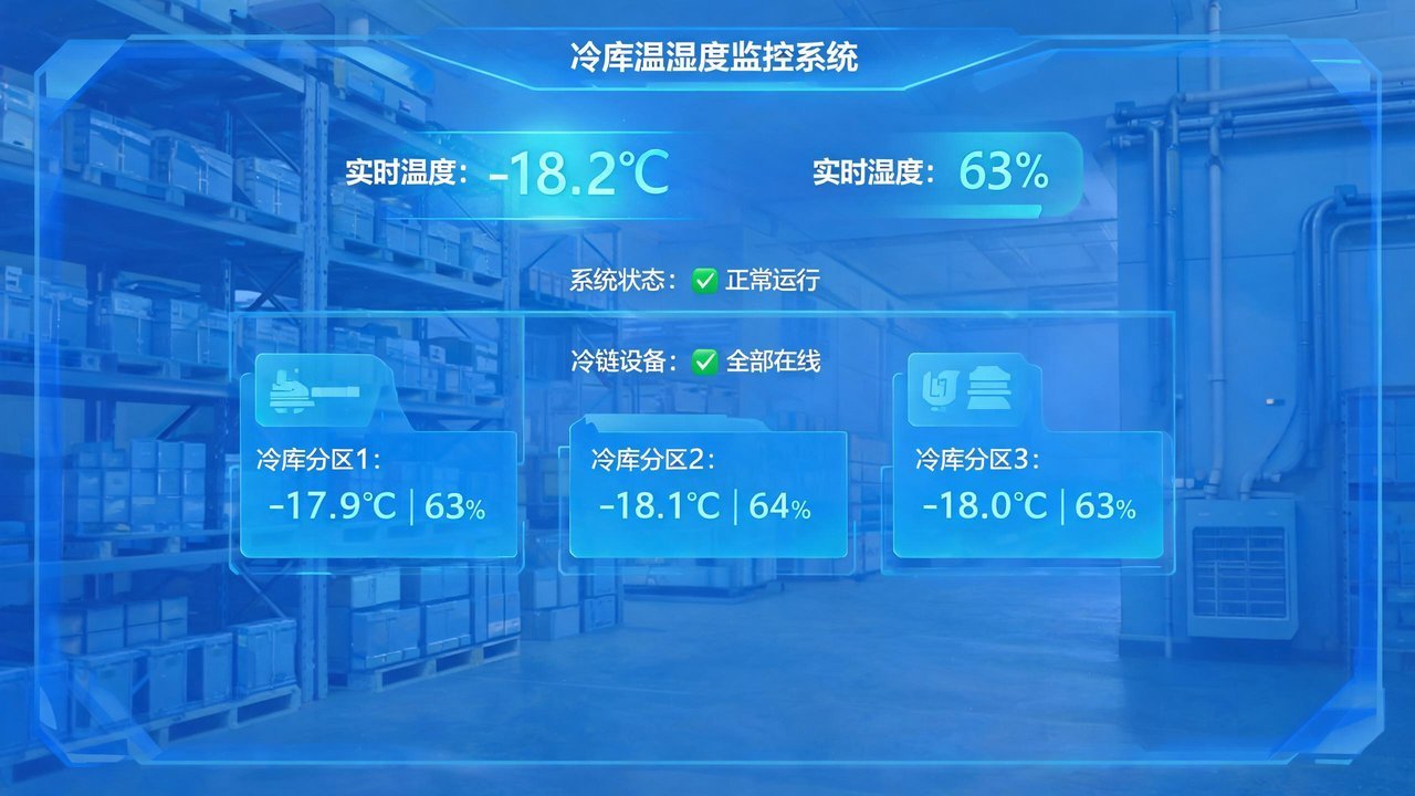 温湿度监控面板显示