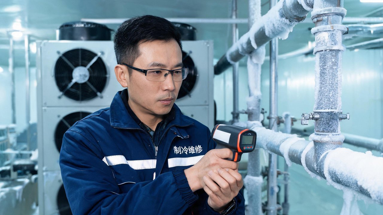 维修工程师检测设备