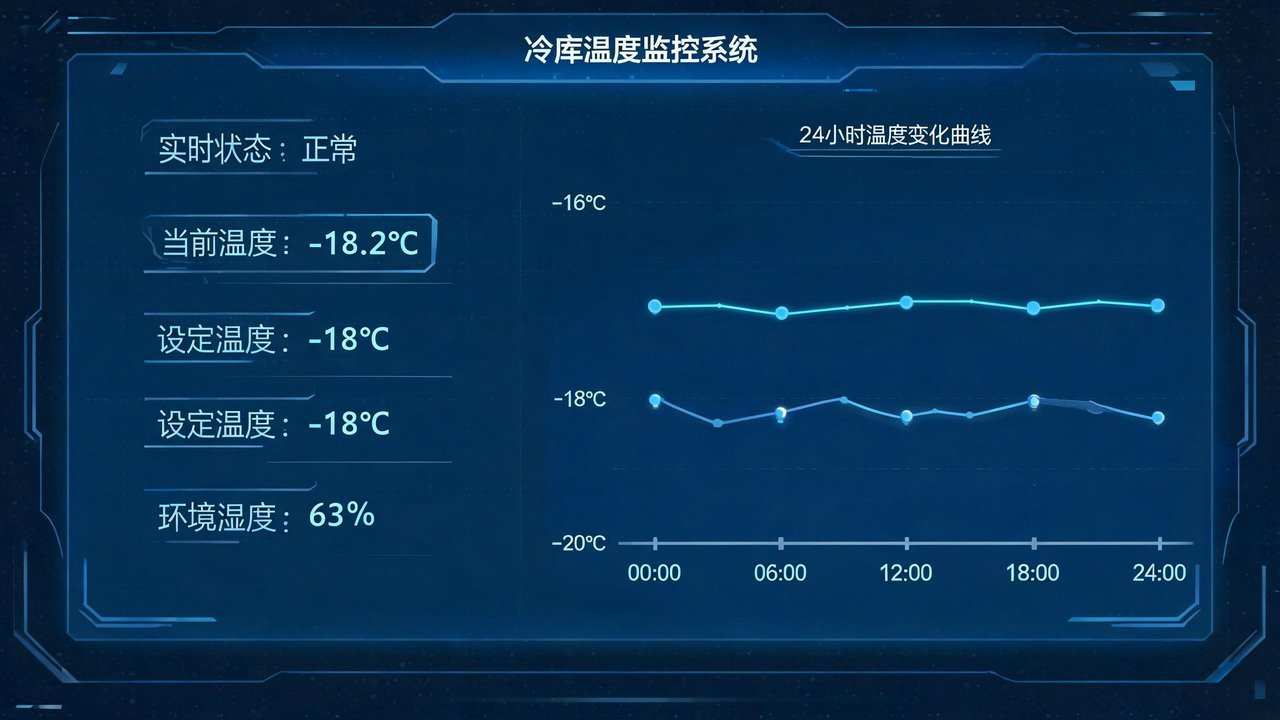 冷库温度监控界面