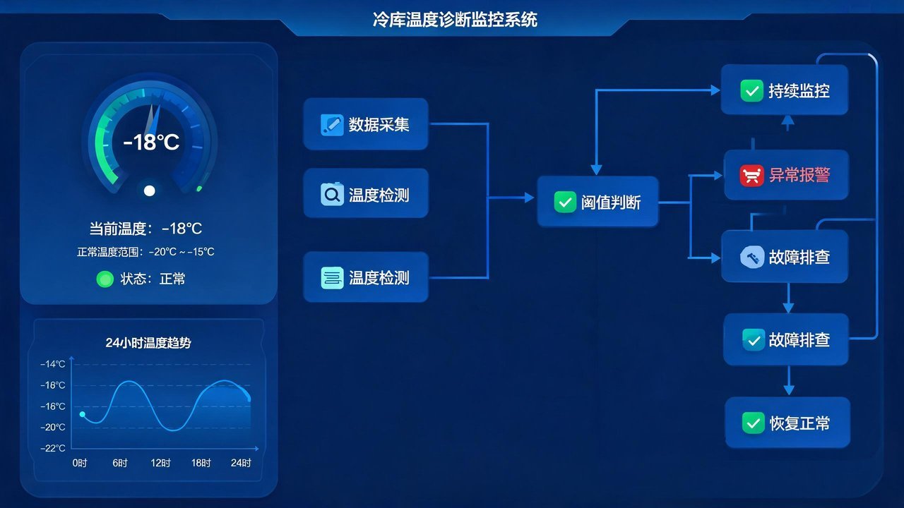冷库温度诊断流程