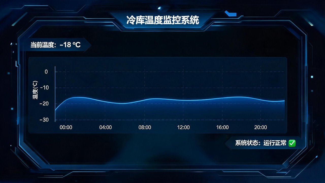 冷库温度监控仪表盘