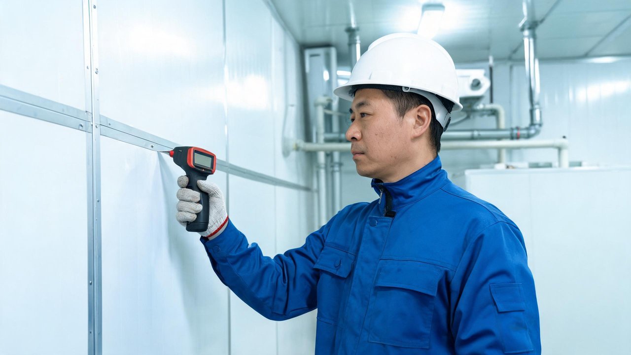 维修工程师检查库板