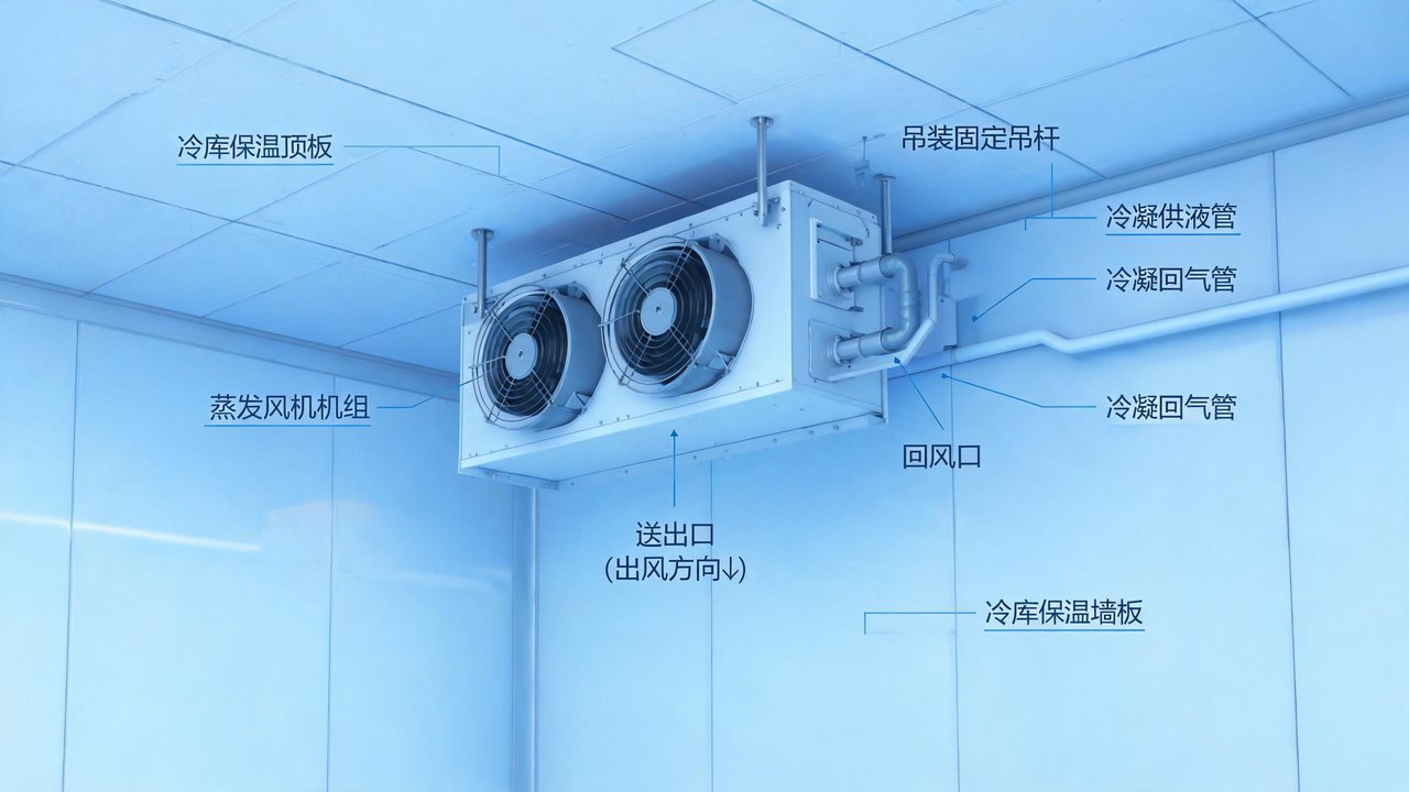 蒸发风机安装示意图