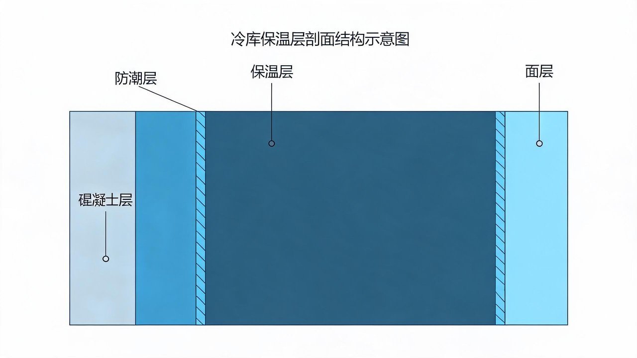 冷库保温层结构示意图