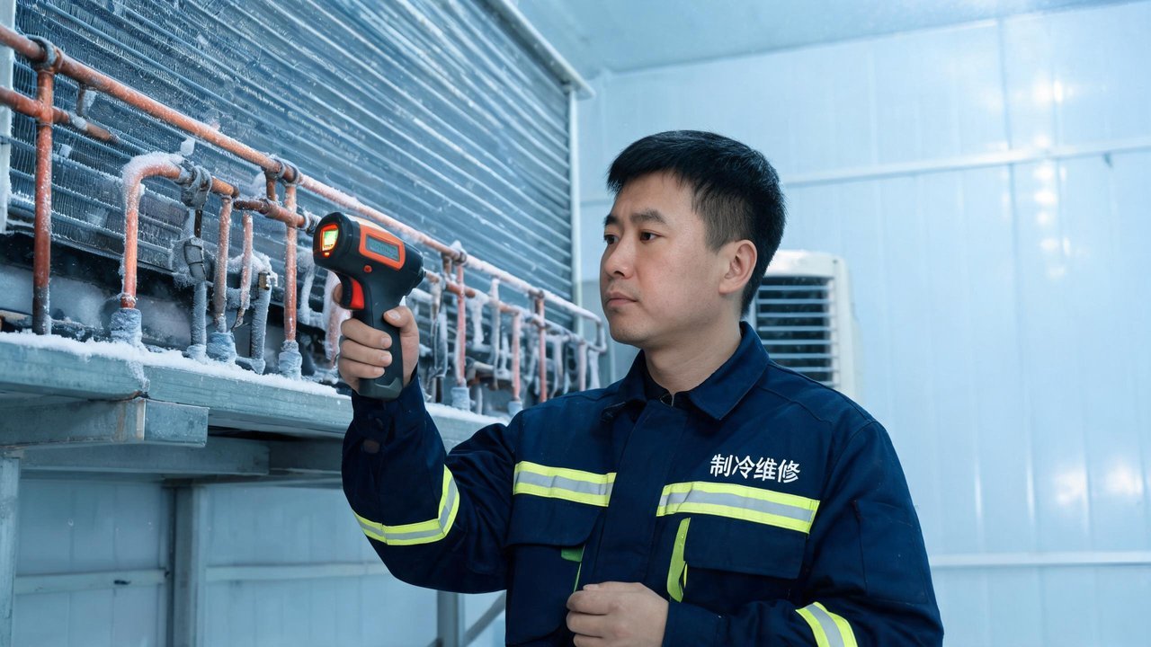 维修技师检查设备