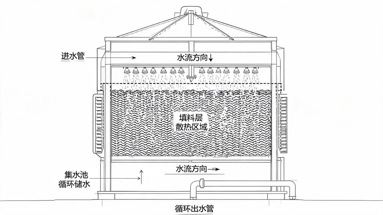 冷却塔内部结构