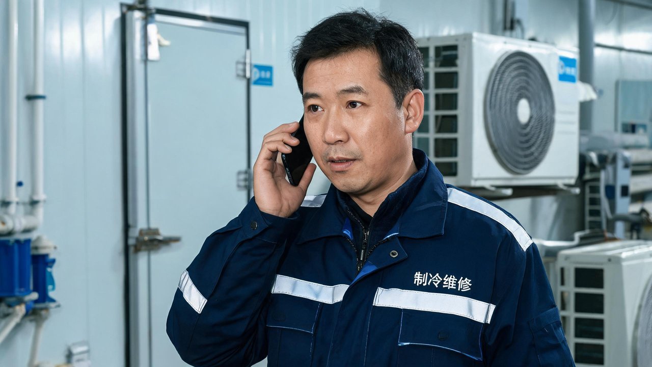 维修师傅联系客户沟通故障问题