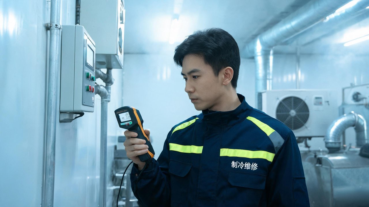 制冷工程师检修设备