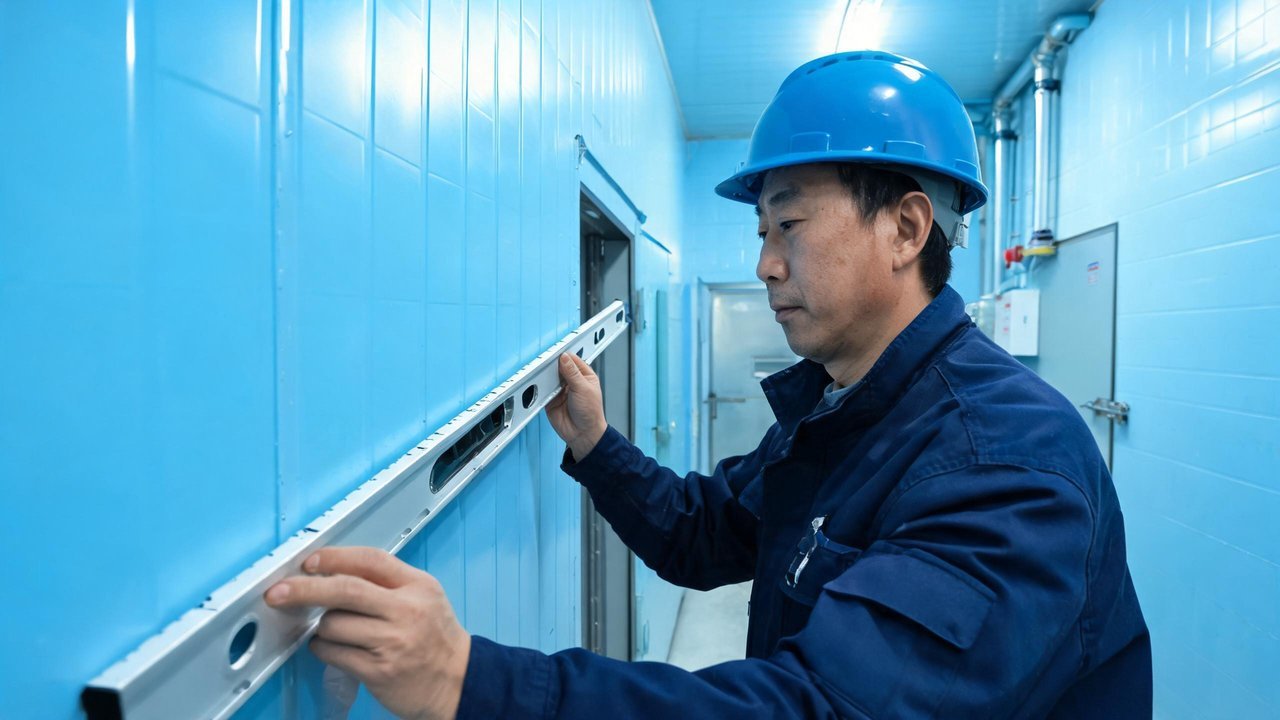 维修师傅检查库板